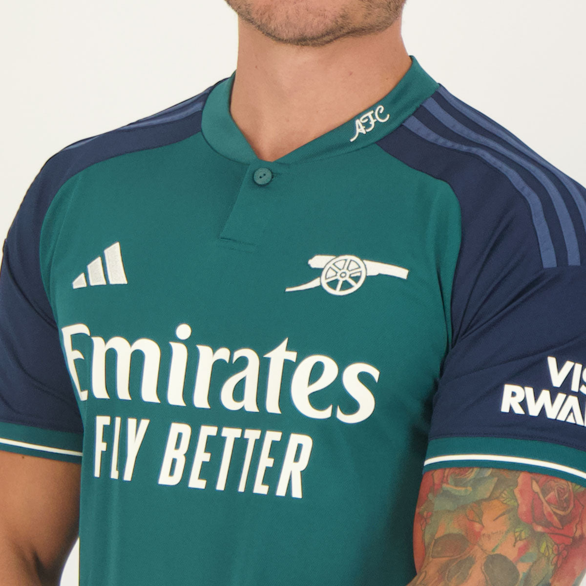 Camisa Arsenal III 23/24 Torcedor Adidas Masculina - Verde e Azul Marinho