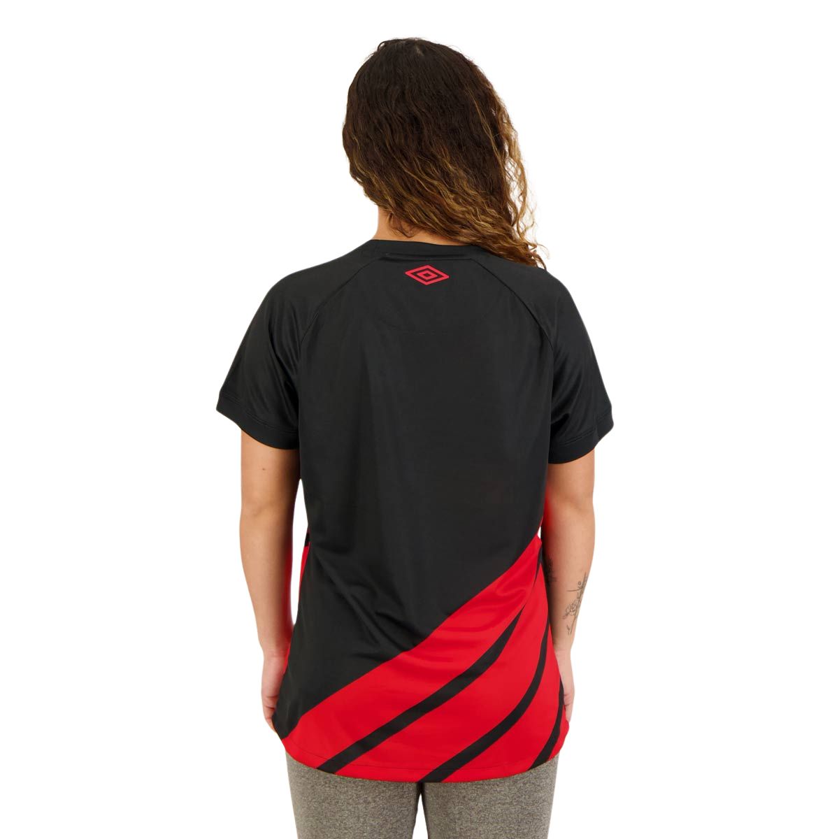 Camisa Feminina Athletico Paranaense III 23/24 - Preta e Vermelha