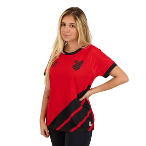 Camisa Feminina Athletico Paranaense I 23/24 - Vermelha e Preta