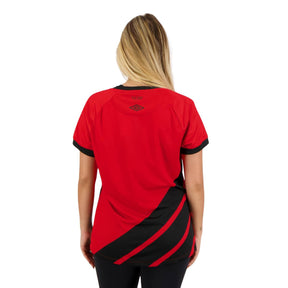 Camisa Feminina Athletico Paranaense I 23/24 - Vermelha e Preta