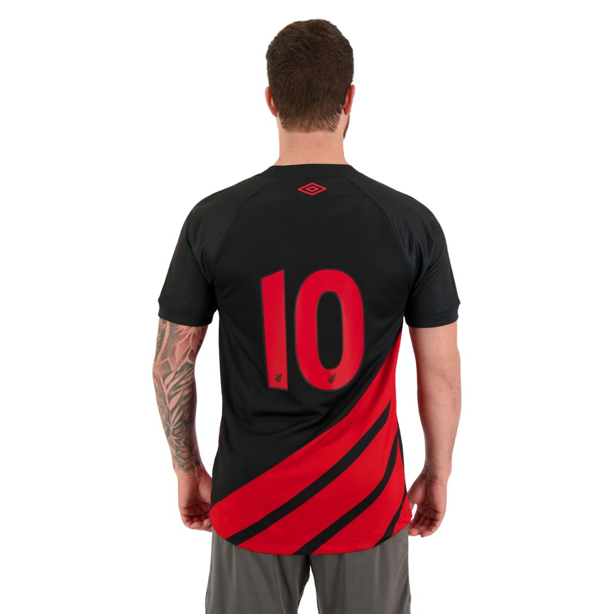 Camisa Athletico Paranaense III 23/24 - Torcedor Umbro Masculina - Preta e Vermelha