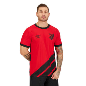 Camisa Athletico Paranaense I 23/24 - Torcedor Umbro Masculina - Vermelha e Preta