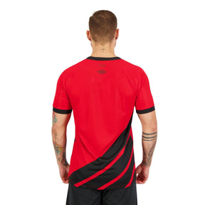 Camisa Athletico Paranaense I 23/24 - Torcedor Umbro Masculina - Vermelha e Preta