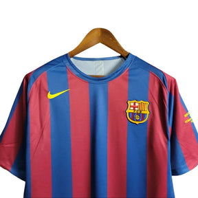 Camisa Barcelona Retrô 2006  Nike Masculina - Azul e Grená