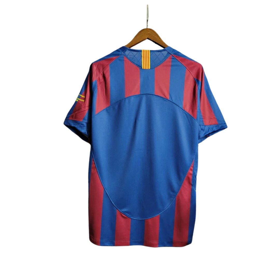 Camisa Barcelona Retrô 2006  Nike Masculina - Azul e Grená