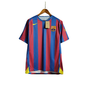 Camisa Barcelona Retrô 2006  Nike Masculina - Azul e Grená