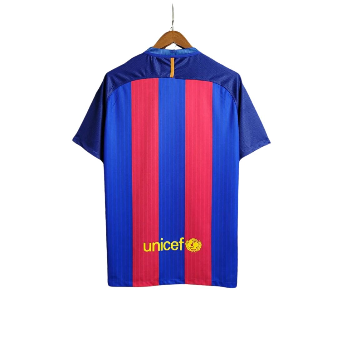 Camisa Retro Barcelona 2016/2017 Nike Masculina - Azul e Grená