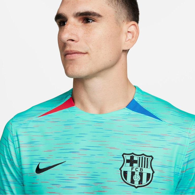 Camisa Barcelona III 23/24 - Torcedor Nike Masculina - Verde Àgua