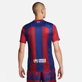 Camisa Barcelona I 23/24 - Torcedor Nike Masculina - Azul e Grená