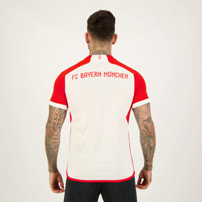 Camisa Bayern de Munique I 23/24 - Torcedor Adidas Masculina - Branca Vermelha