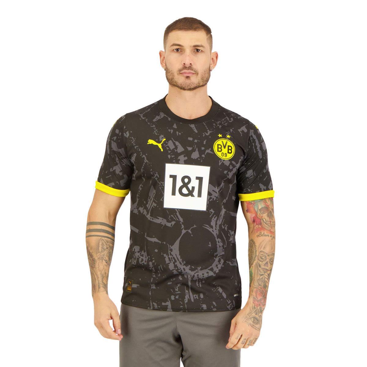 Camisa Borussia Dortmund II 23/24 Torcedor Puma Masculina - Preta