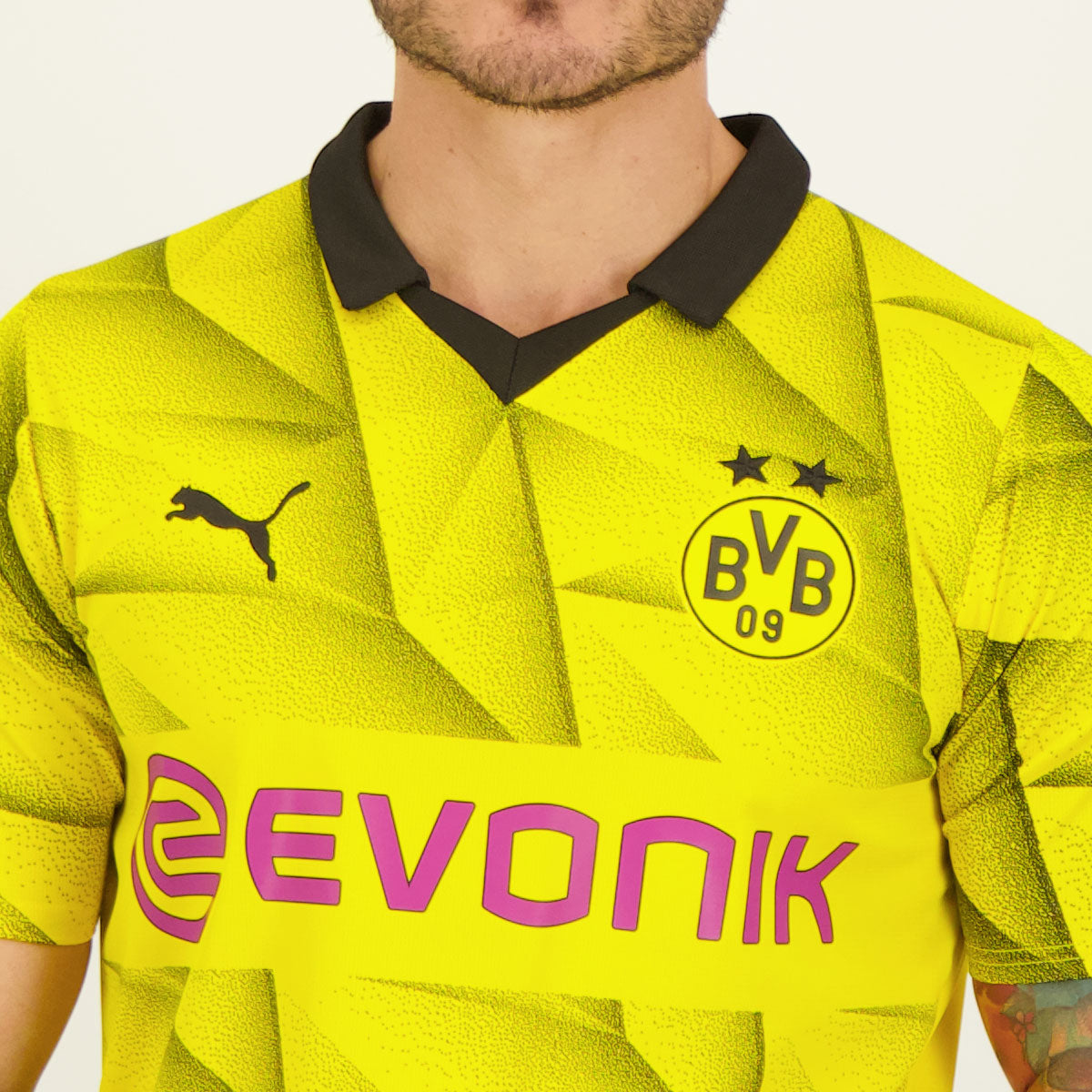 Camisa Borussia Dortmund III 23/24 Torcedor Puma Masculina - Amarela e Preta