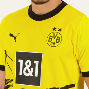 Camisa Borussia Dortmund I 23/24 Torcedor Puma Masculina - Amarela e Preta