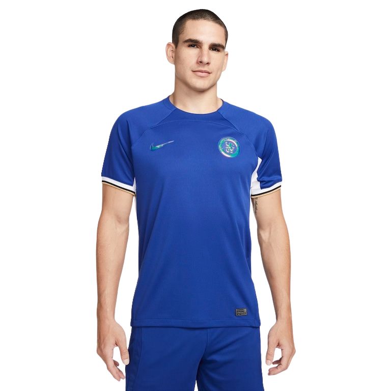 Camisa Chelsea I 23/24 Torcedor Nike Masculina - Azul