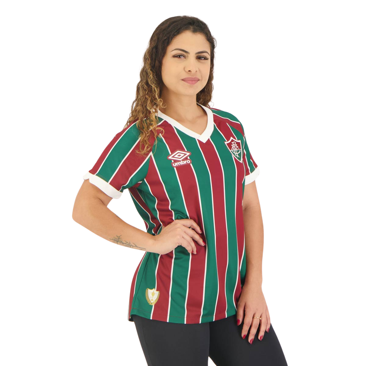 Camisa Feminina Fluminense I 23/24 - Tricolor