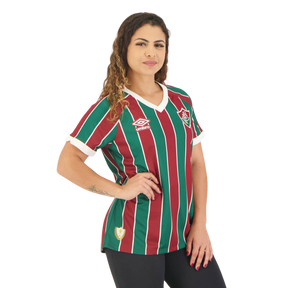 Camisa Feminina Fluminense I 23/24 - Tricolor