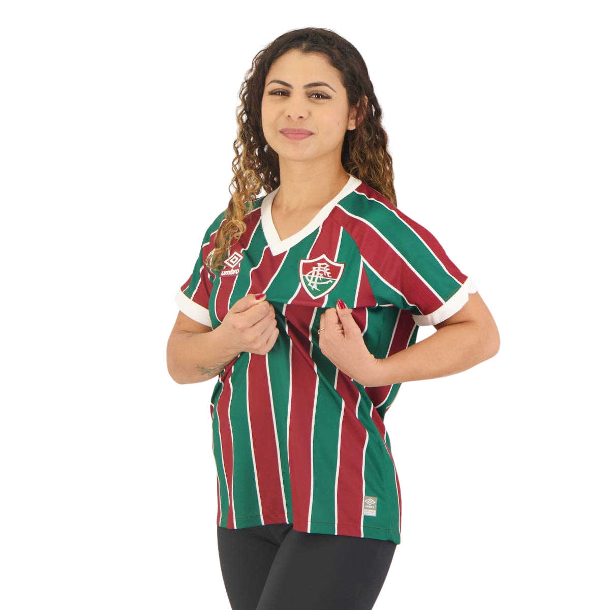 Camisa Feminina Fluminense I 23/24 - Tricolor