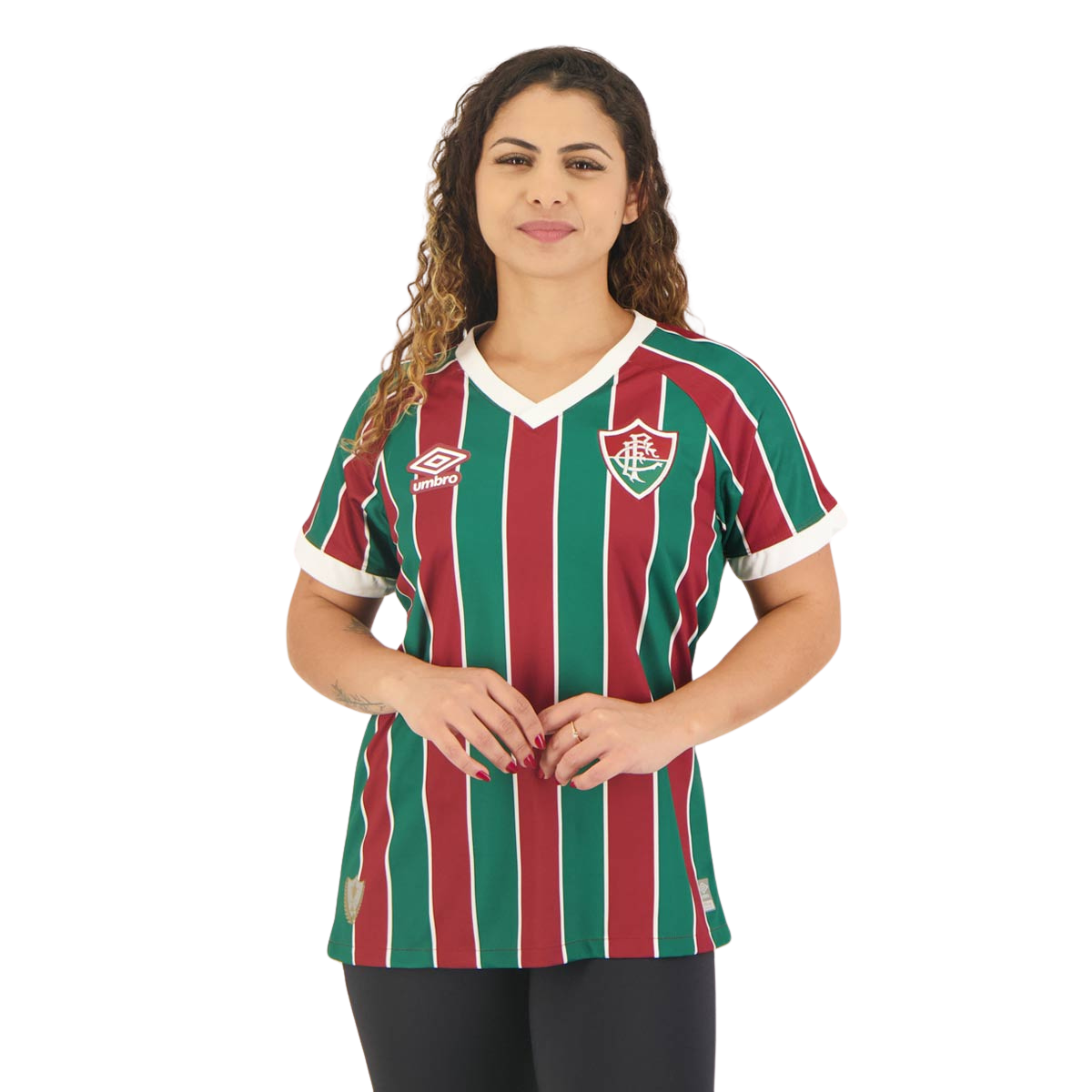 Camisa Feminina Fluminense I 23/24 - Tricolor