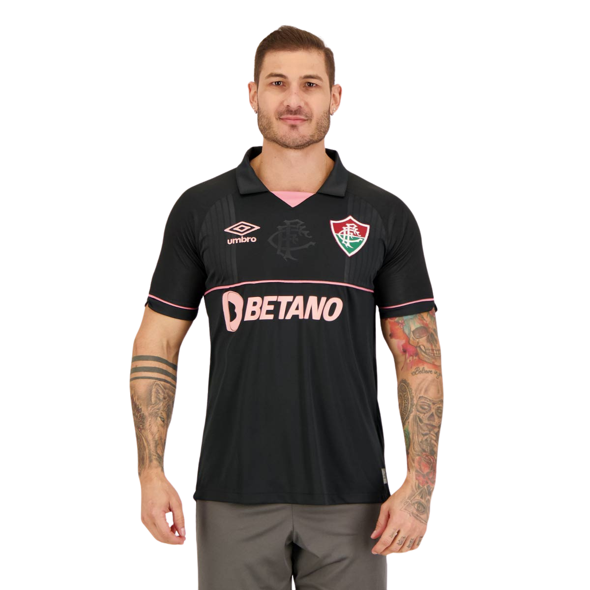 Camisa Fluminense Goleiro 23/24  Umbro Torcedor Masculina - Preta