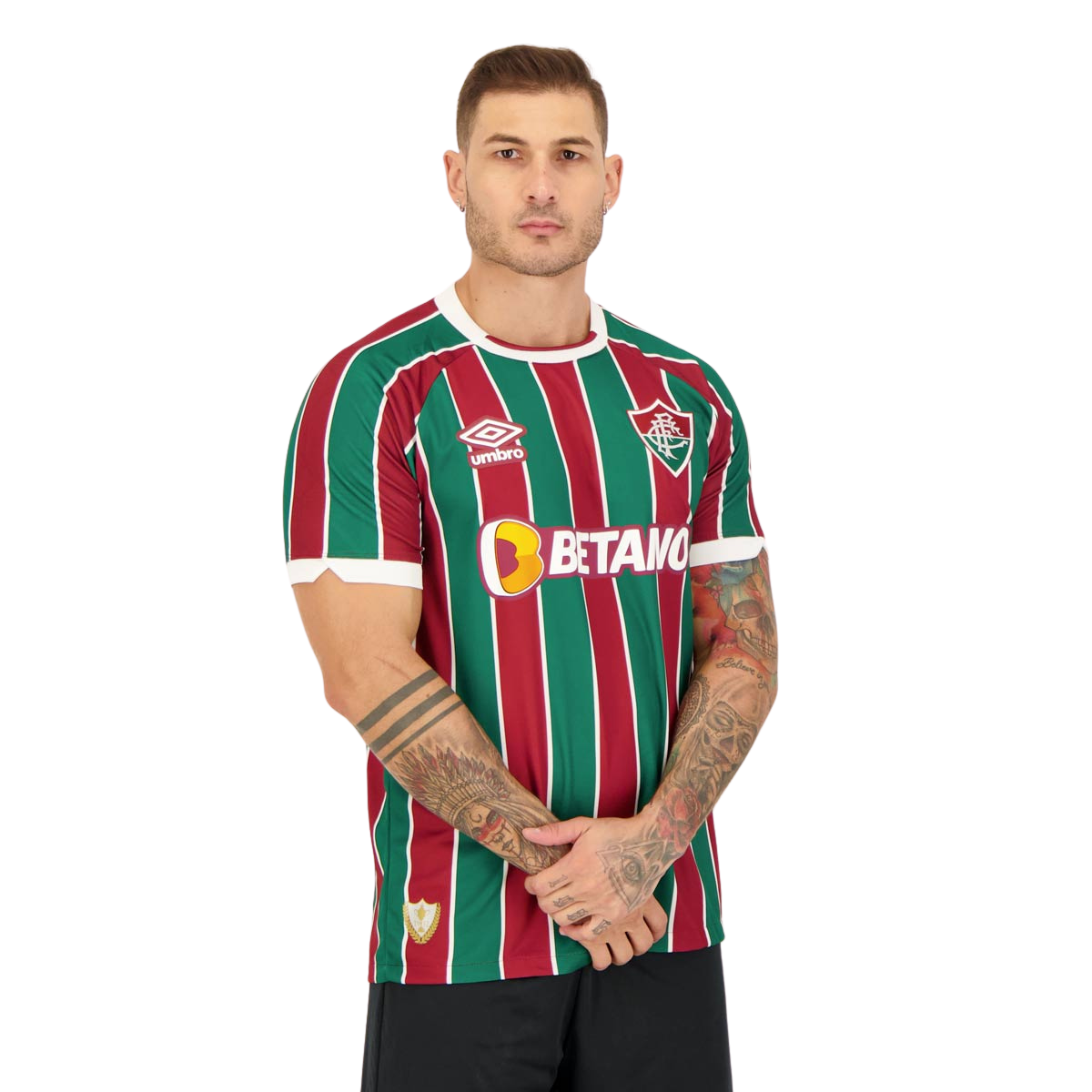 Camisa Fluminense I 23/24 - Torcedor Umbro Masculina - Tricolor