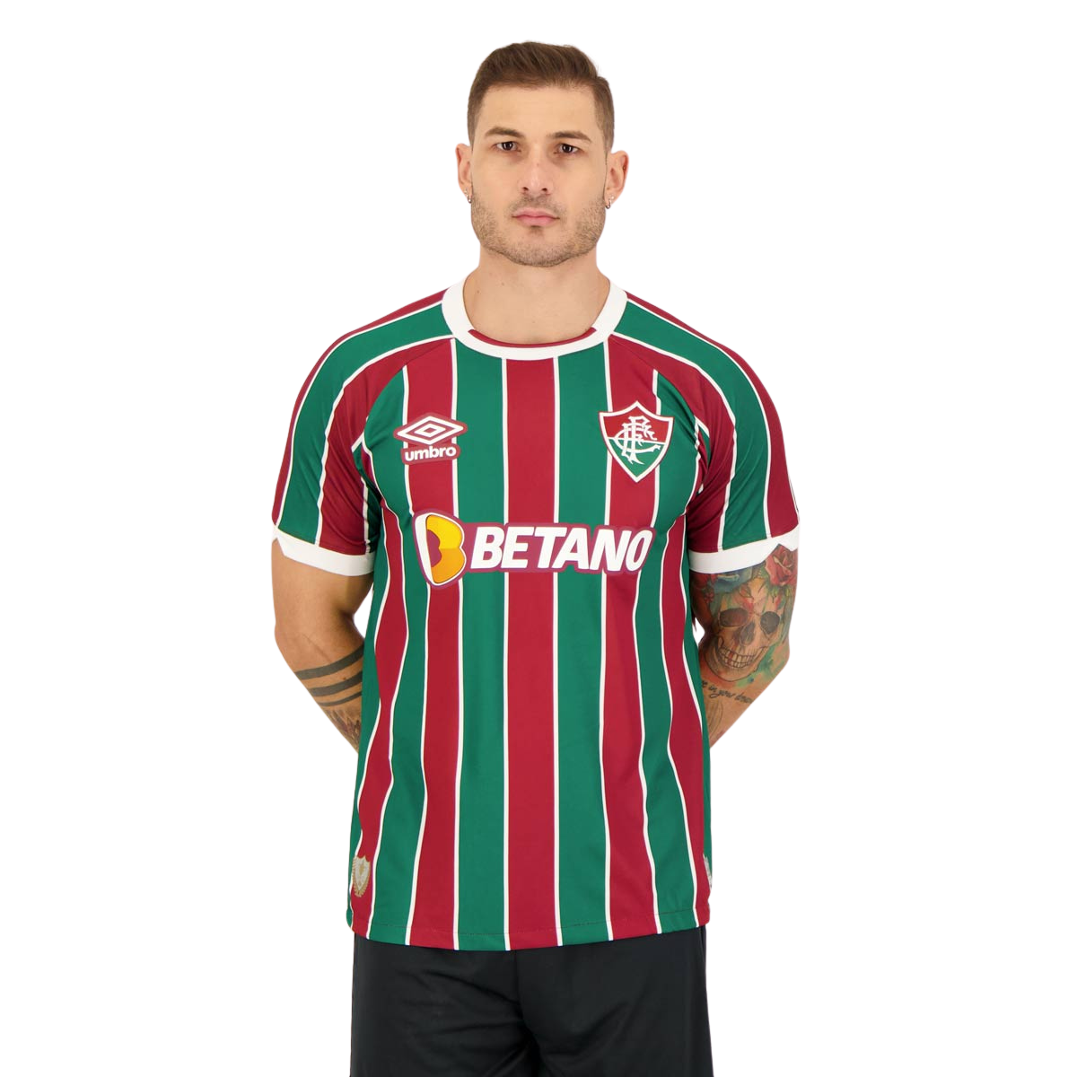 Camisa Fluminense I 23/24 - Torcedor Umbro Masculina - Tricolor