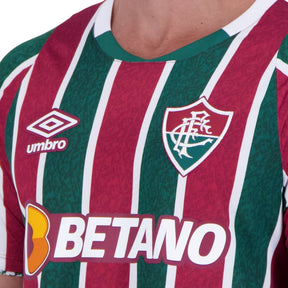 Camisa Fluminense I 2024/25 Torcedor Umbro Masculina - Tricolor