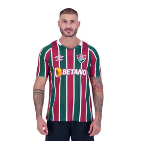 Camisa Fluminense I 2024/25 Torcedor Umbro Masculina - Tricolor