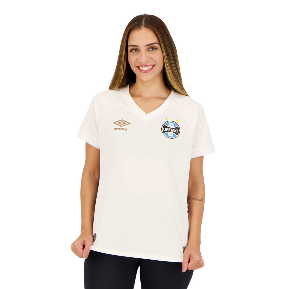 Camisa Feminina Grêmio II 23/24 - Branca