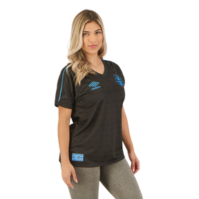 Camisa Feminina Grêmio III 23/24 - Preta e Azul