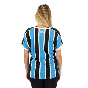 Camisa Feminina Grêmio I 23/24 - Preta e Azul