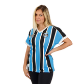 Camisa Feminina Grêmio I 23/24 - Preta e Azul