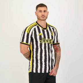 Camisa Juventus I 23/24 Torcedor Adidas Masculina - Preta e Branca