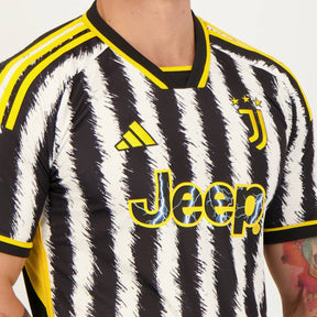 Camisa Juventus I 23/24 Torcedor Adidas Masculina - Preta e Branca