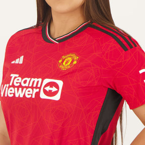 Camisa Feminina Manchester United I 23/24 - Vermelha