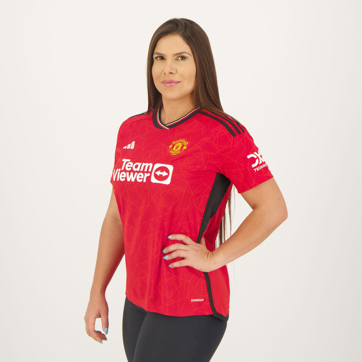 Camisa Feminina Manchester United I 23/24 - Vermelha