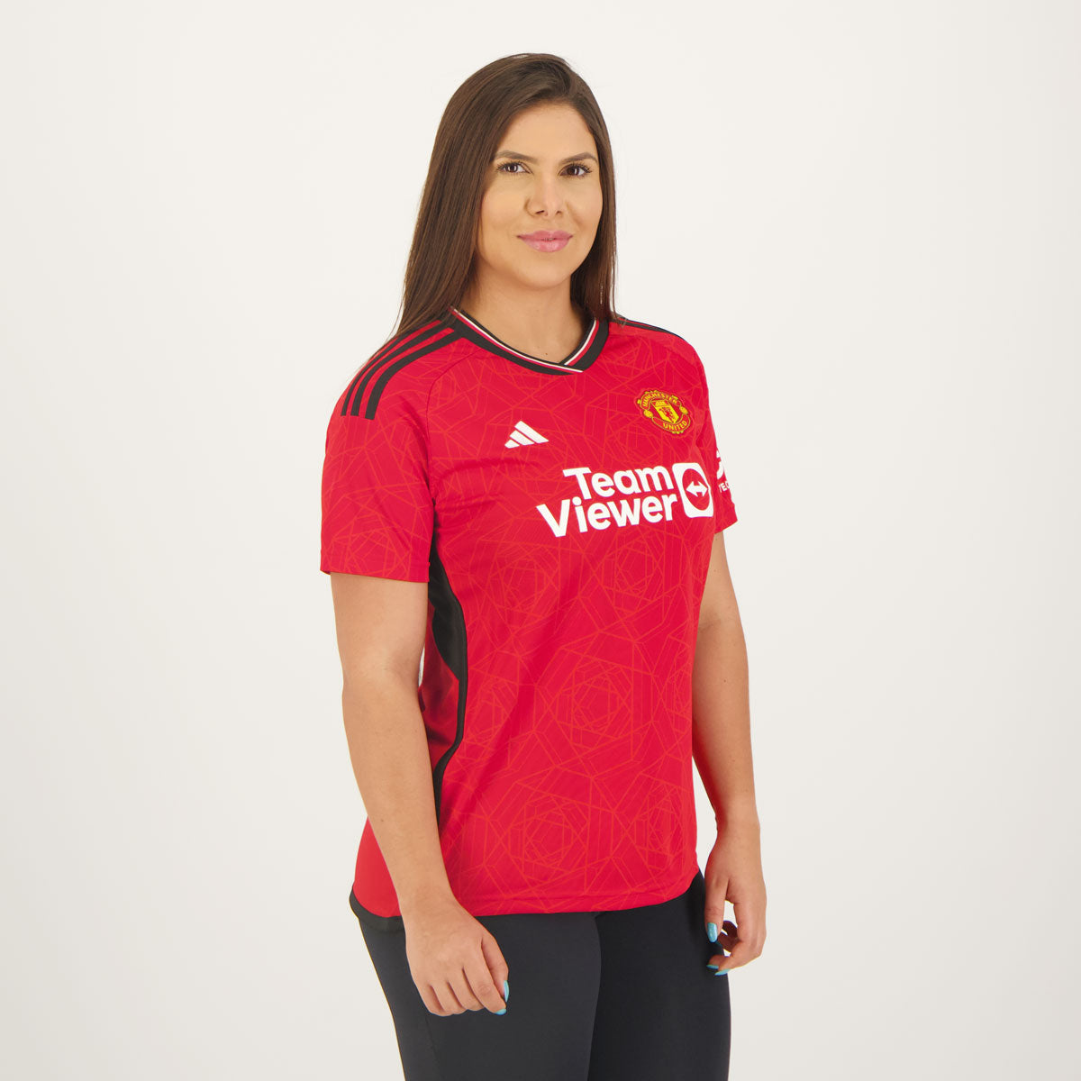 Camisa Feminina Manchester United I 23/24 - Vermelha