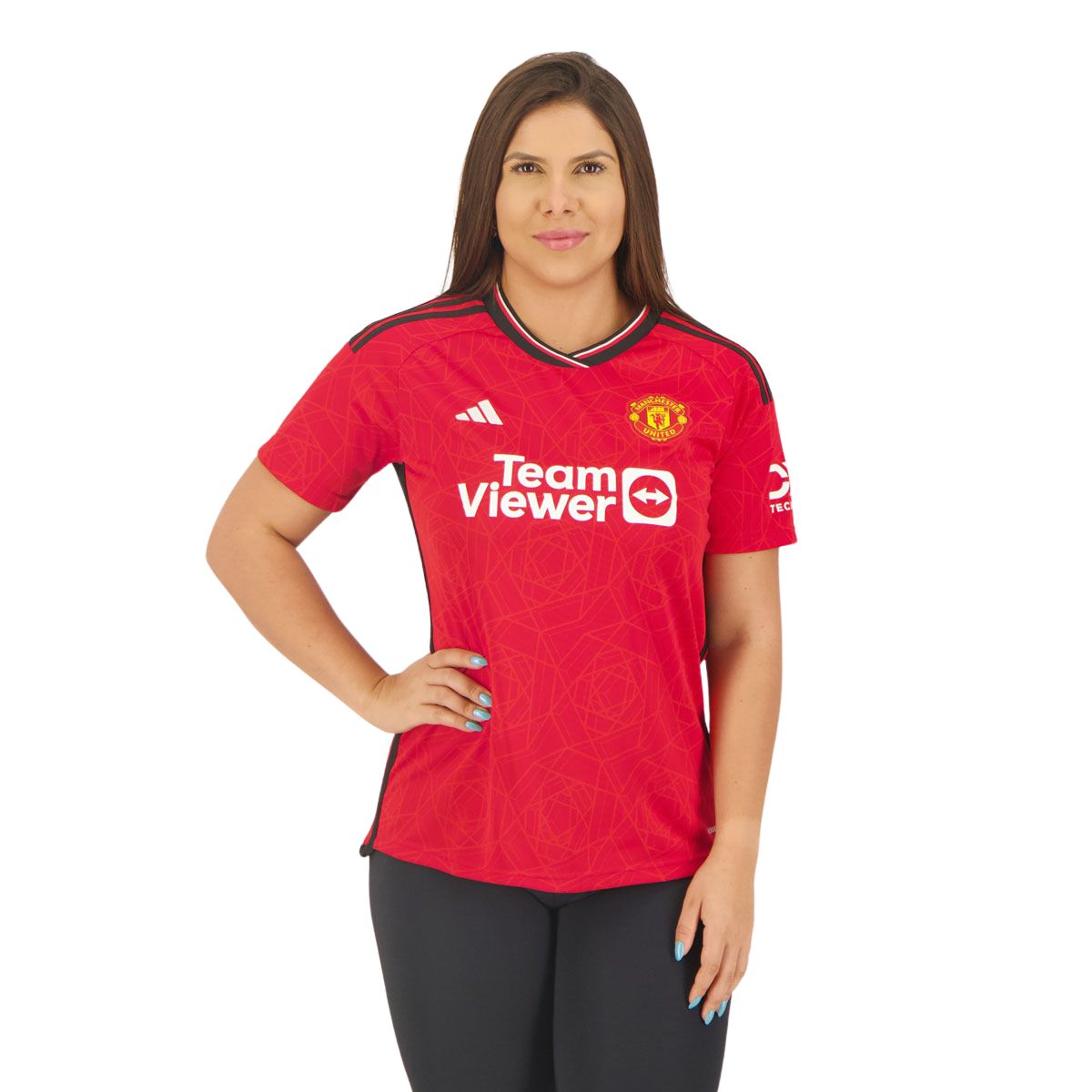 Camisa Feminina Manchester United I 23/24 - Vermelha