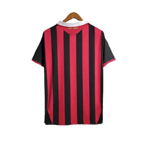 Camisa Retrô Milan 2009/10 Adidas Masculina - Vermelha e Preta