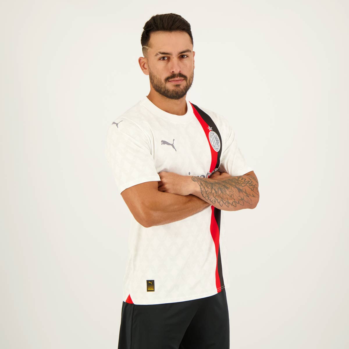 Camisa AC Milan II 23/24 Torcedor Puma Masculina - Branca