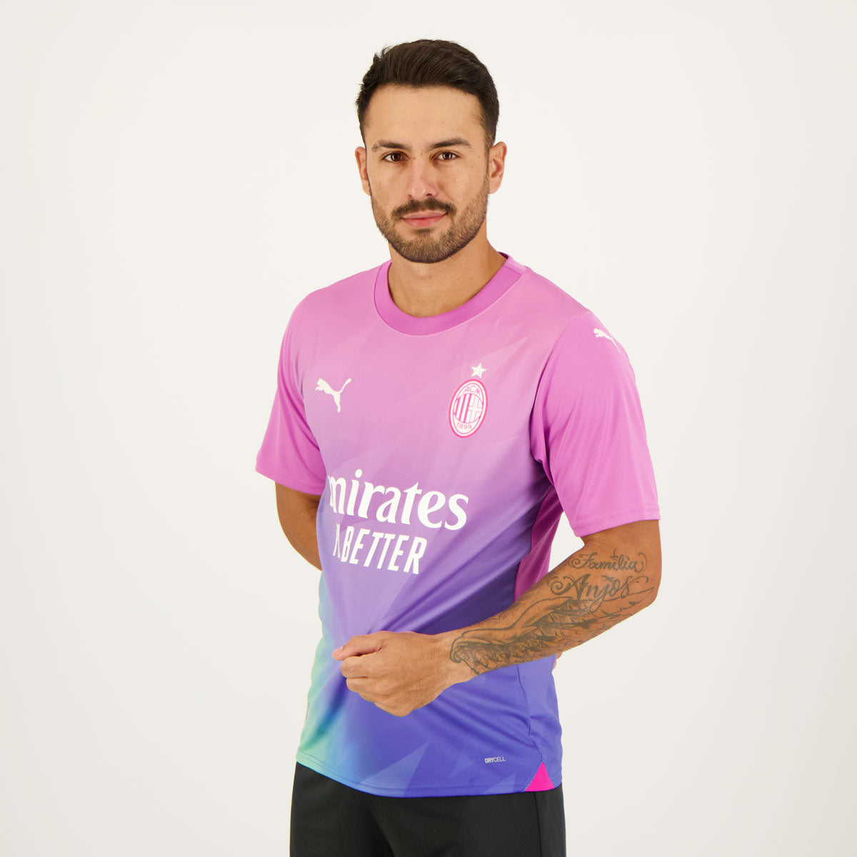 Camisa Milan III 23/24 Torcedor Puma Masculina - Rosa