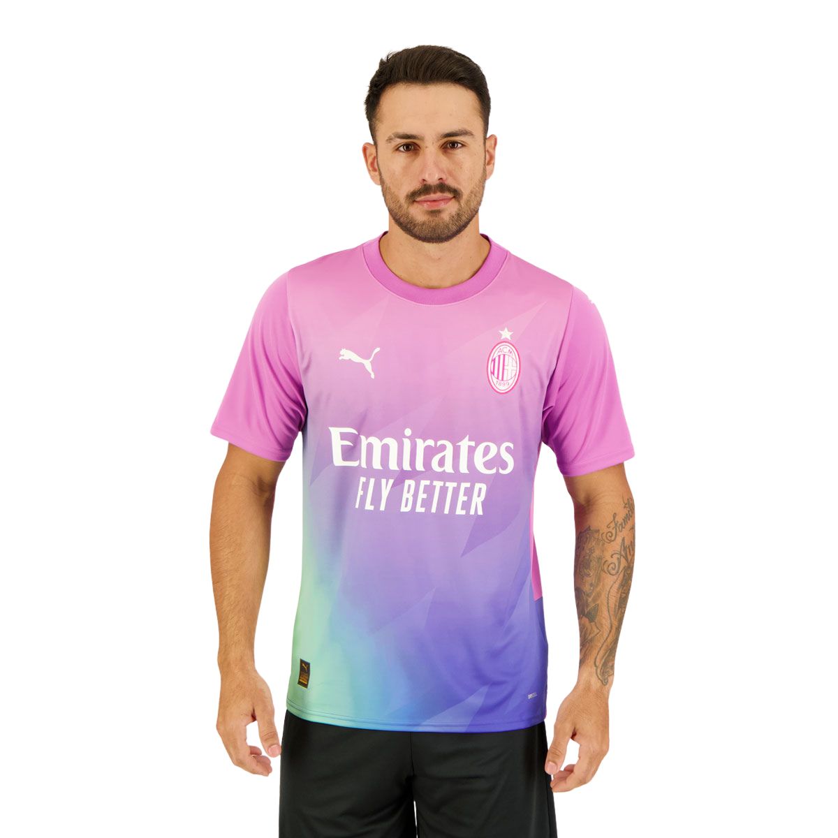 Camisa Milan III 23/24 Torcedor Puma Masculina - Rosa