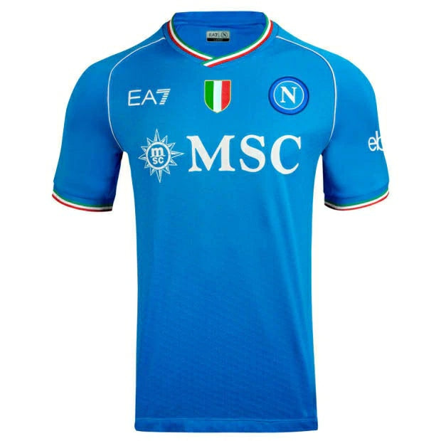 Camisa Napoli I 23/24 Torcedor EA7 Masculina - Azul