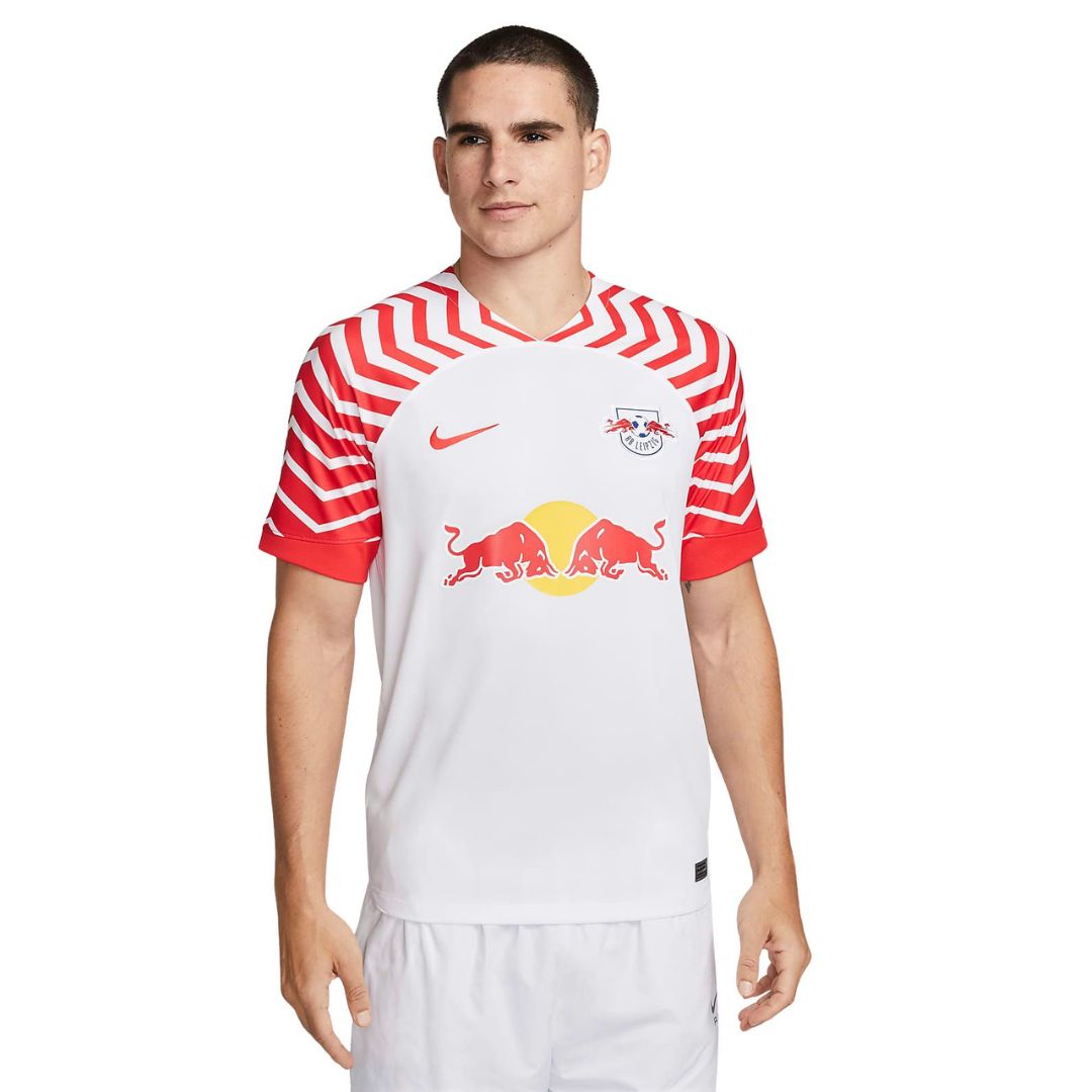 Camisa RB Leipzig I 23/24 - Torcedor Adidas Masculina - Branca Vermelha