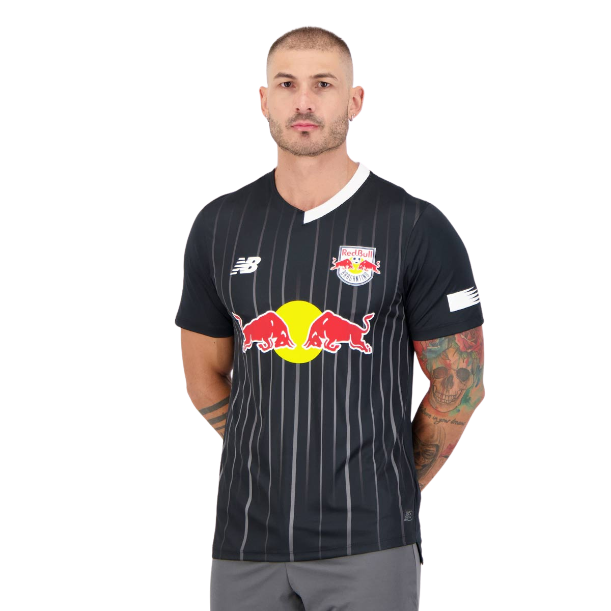 Camisa Red Bull Bragantino II 23/24 Torcedor New Balance Masculina - Preta