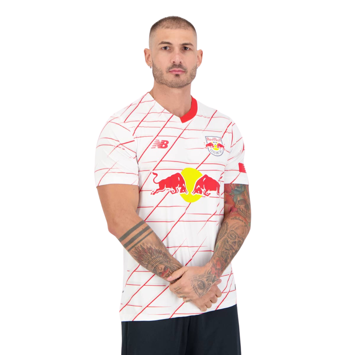 Camisa Red Bull Bragantino I 23/24 Torcedor New Balance Masculina - Branca