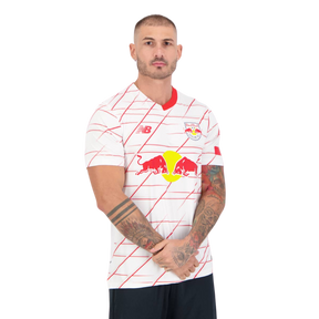 Camisa Red Bull Bragantino I 23/24 Torcedor New Balance Masculina - Branca