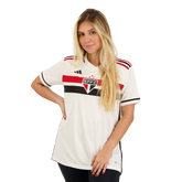 Camisa Feminina São Paulo I 23/24 - Branca