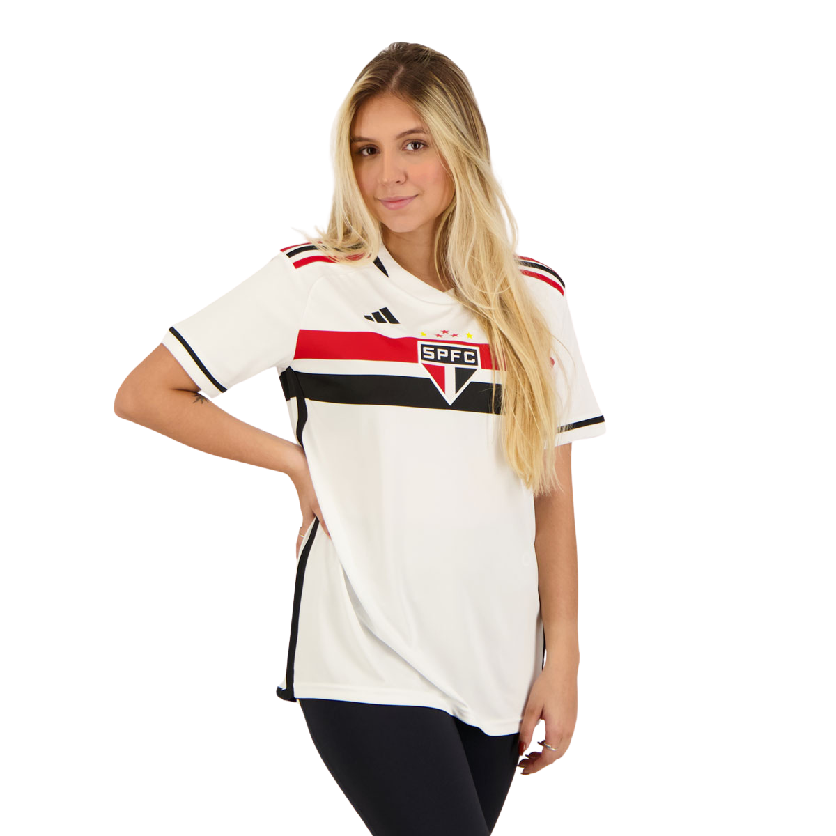 Camisa Feminina São Paulo I 23/24 - Branca