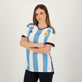 Camisa Feminina Argentina I 22/23 - Branca e Azul