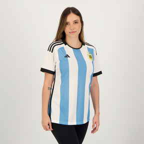 Camisa Feminina Argentina I 22/23 - Branca e Azul